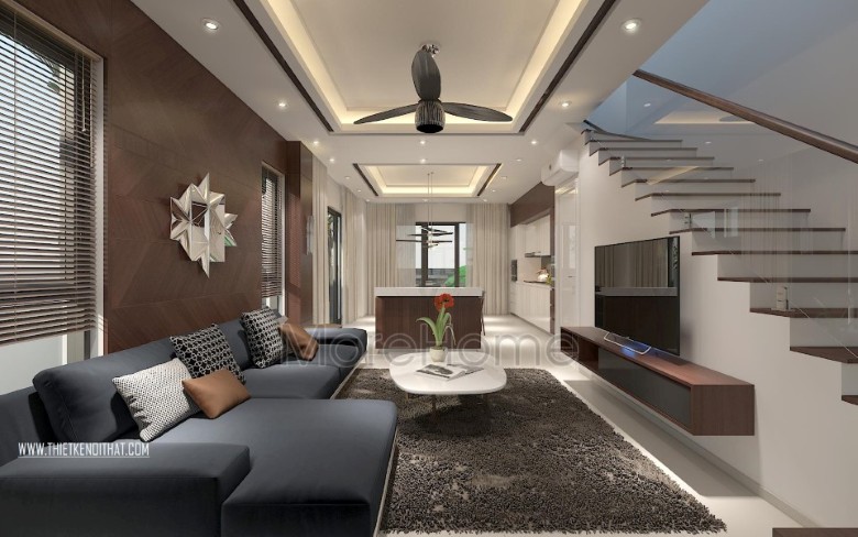 Cầu thang kính cường lực đẹp